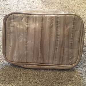 NEW~ Leather Eel Skin Cosmetic Bag***SALE***